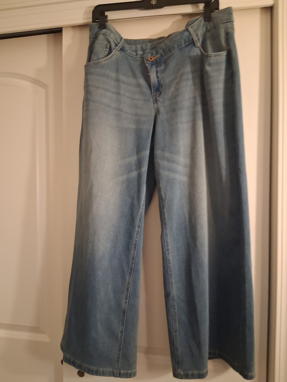 HALARA Light Blue Wide Leg Denim Jeans